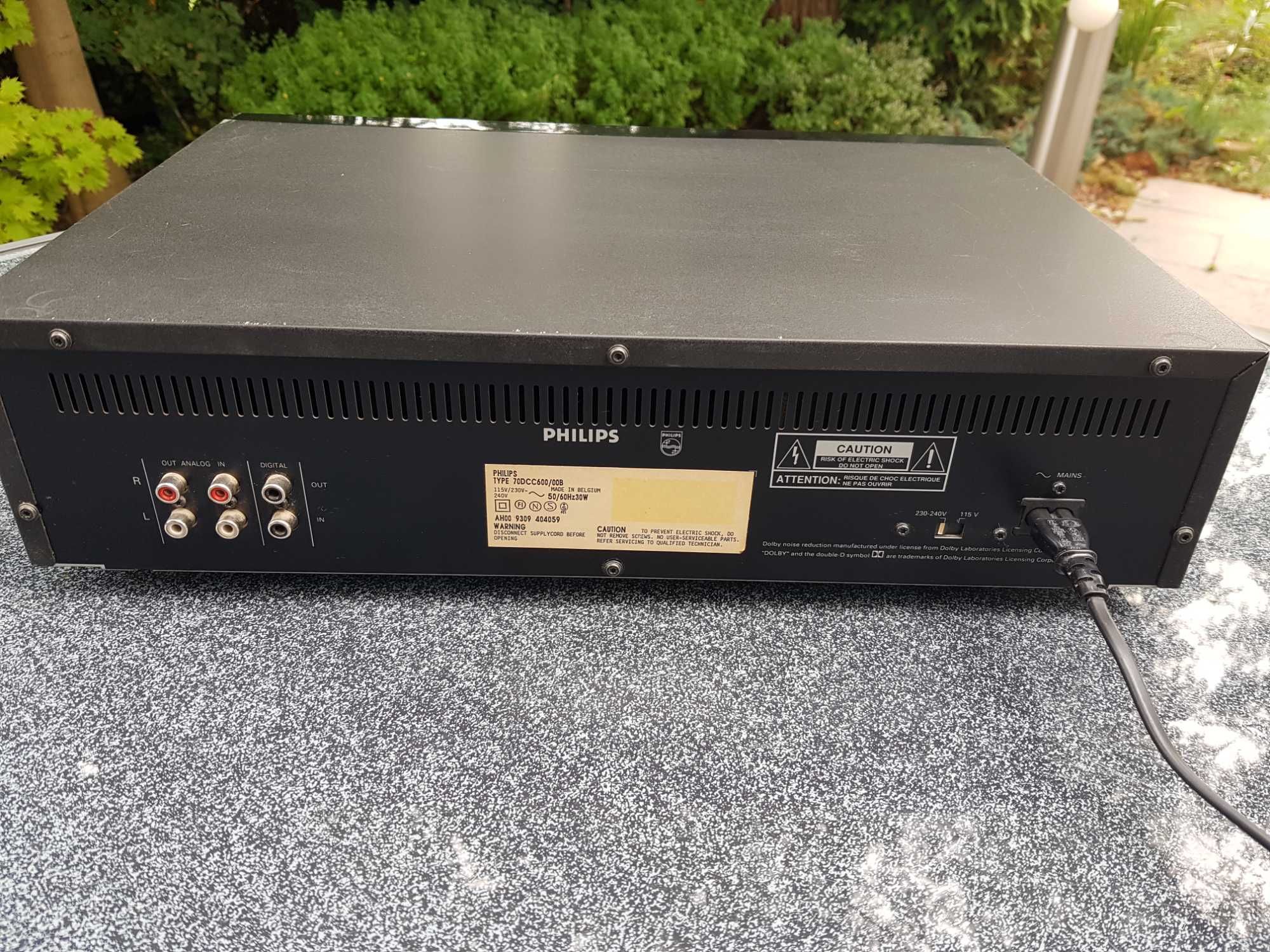 Philips DCC 600 , magnetofon , odtwarzacz cyfrowy z pilotem