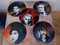 LP'S grafitados artistas rock