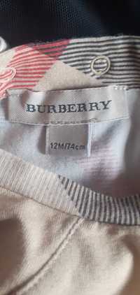 Burberry orginalna bluzka r. 74-80 na 12 miesięcy