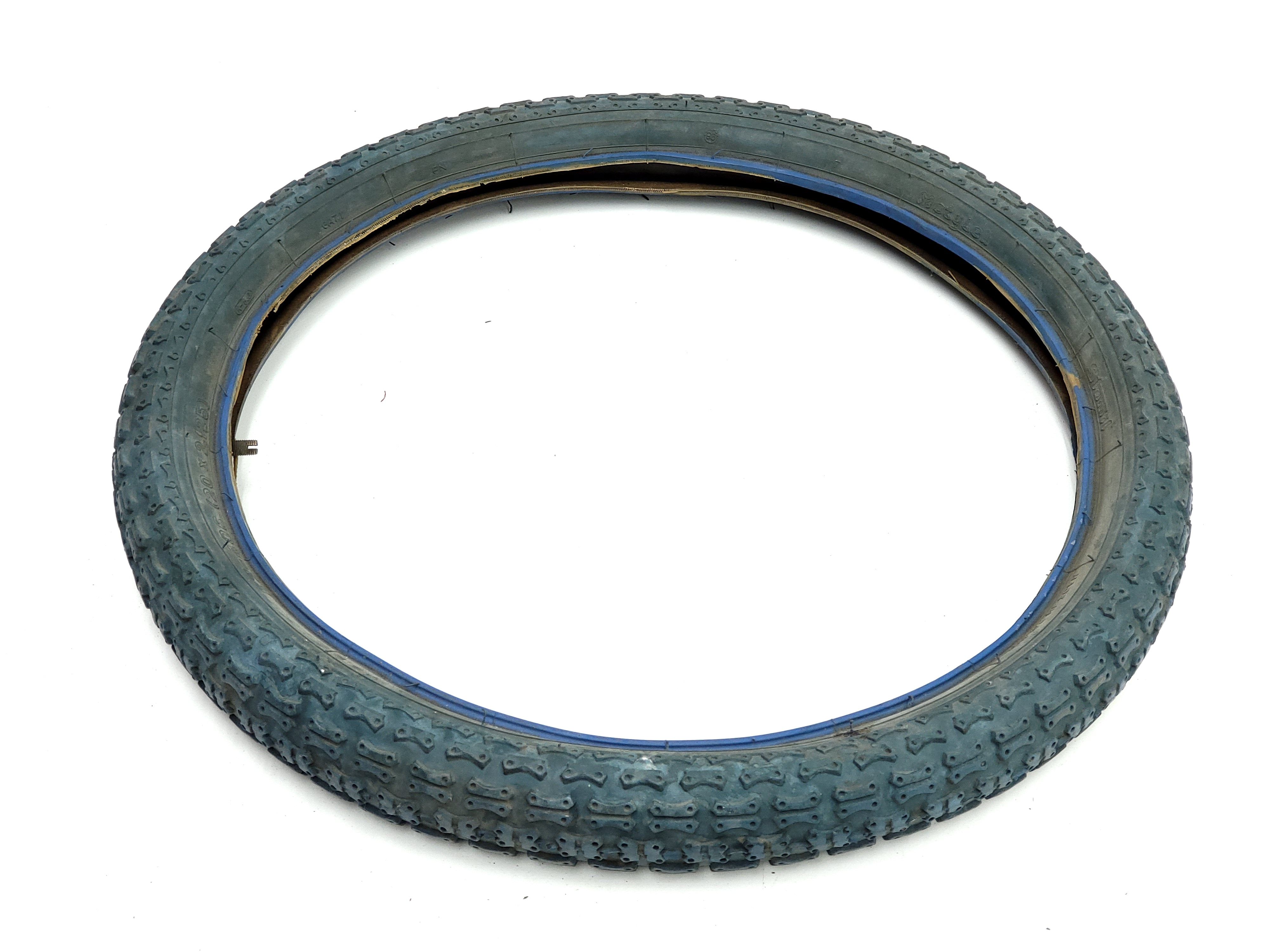 Opona Stomil Motylek 20x2,125 niebieska 1996 rok Romet BMX American