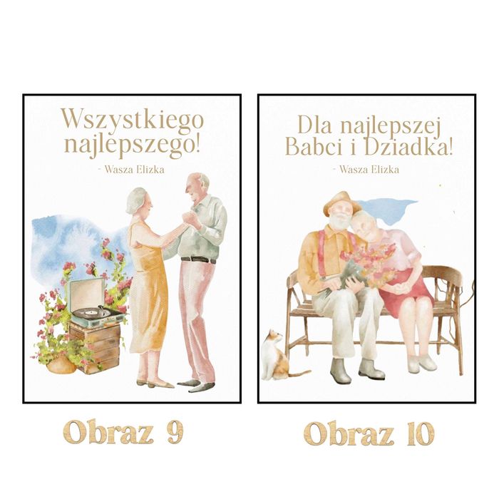 Plakat 20x30 Personalizowany Prezent DZIEŃ BABCI I DZIADKA Upominek