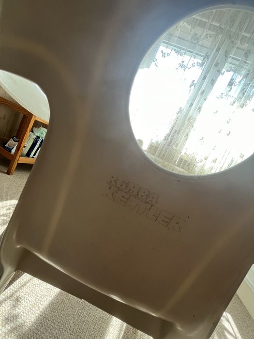 Rumba Kettler białe plastikowe krzesła ogrodowe