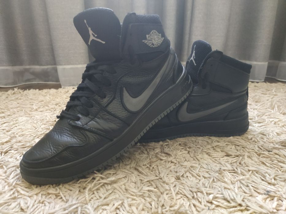 Зимові шкіряні хайтопи,кеди черевики Nike