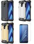 Case Etui Pancerne Samsung Galaxy A6 Plus 2018 + Szkło Hartowane