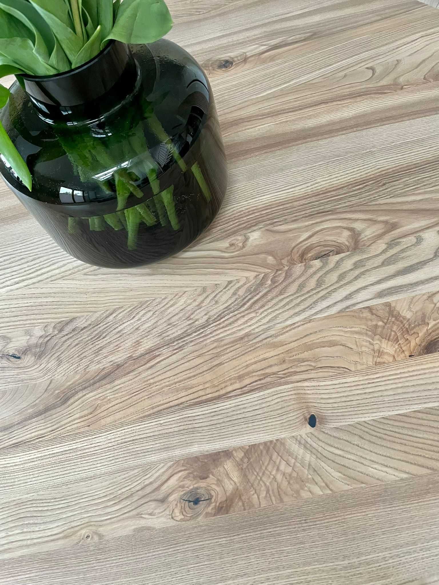 Okrągły dębowy stół rozkładany- loft - metal-drewno - producent