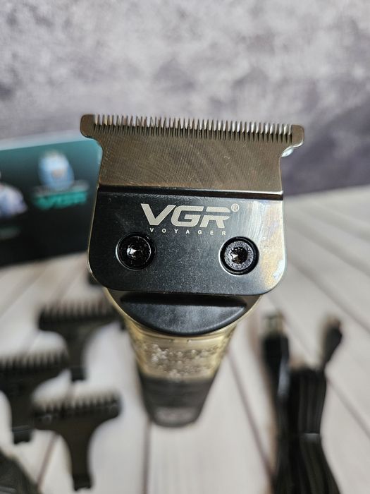 Тример Vgr 296 триммер для бороди металевий трімер гоління