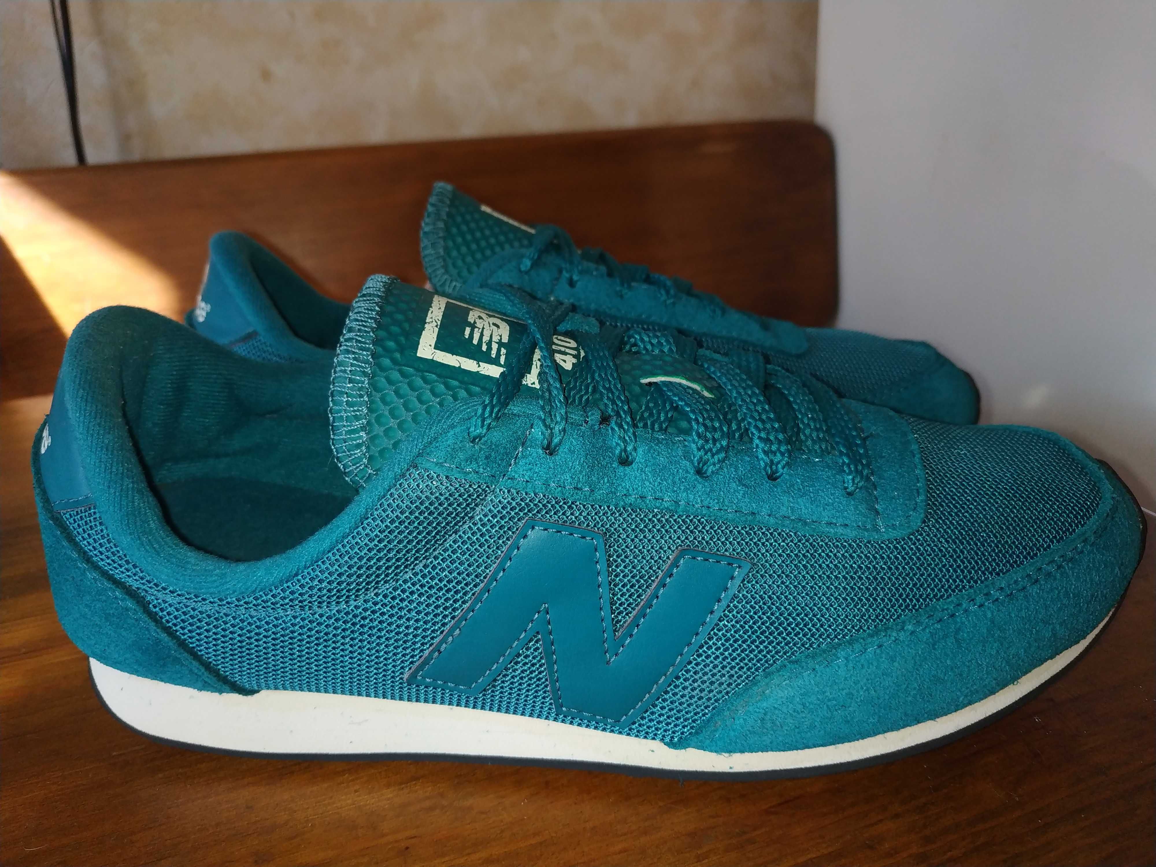 Cмарагдові кросівки New Balance 410 оригінал шкіра 40,5 розмір 26 см