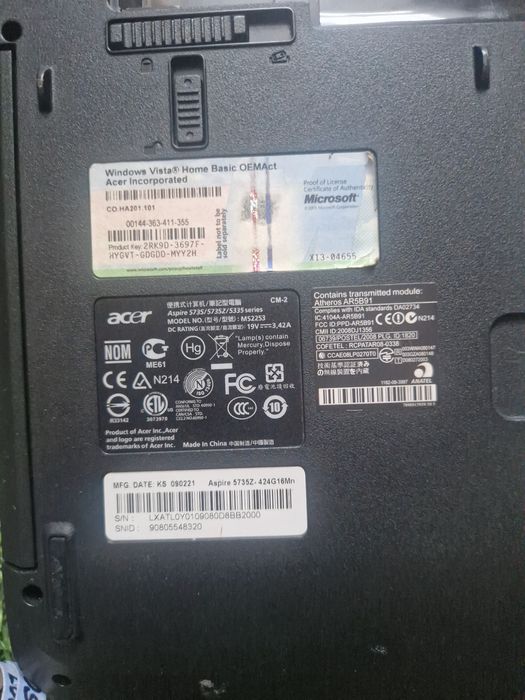 Ноутбук Aser MS2253