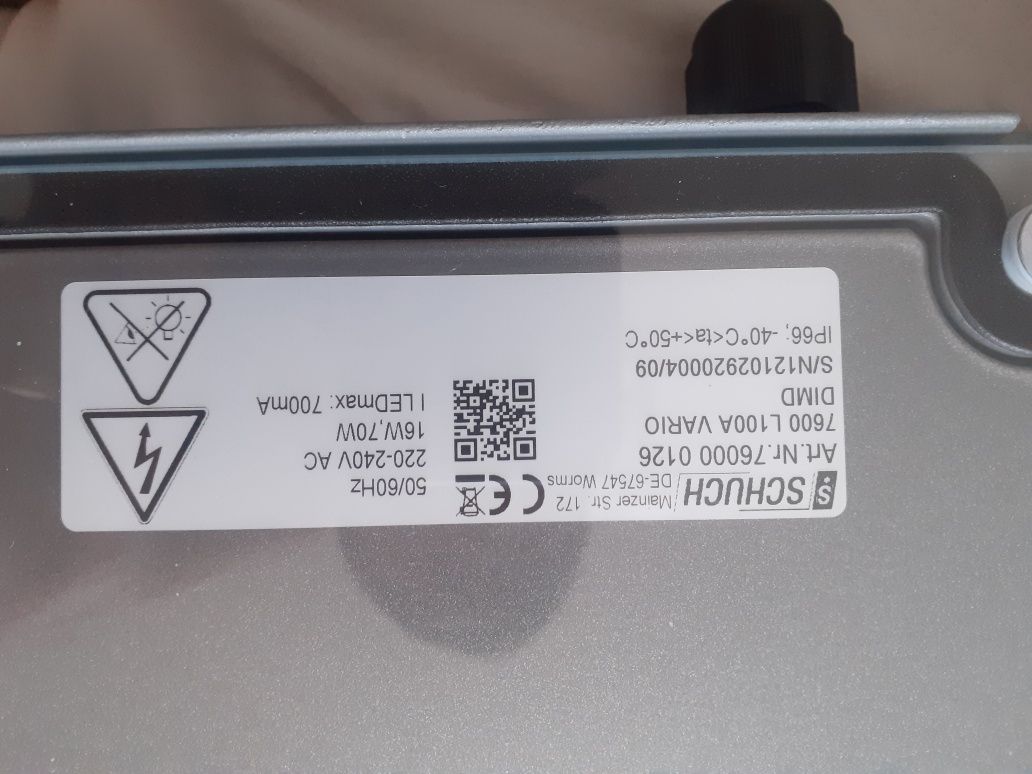 Halogen lampa led firm Schuch bardzo mocna dobrą jakość