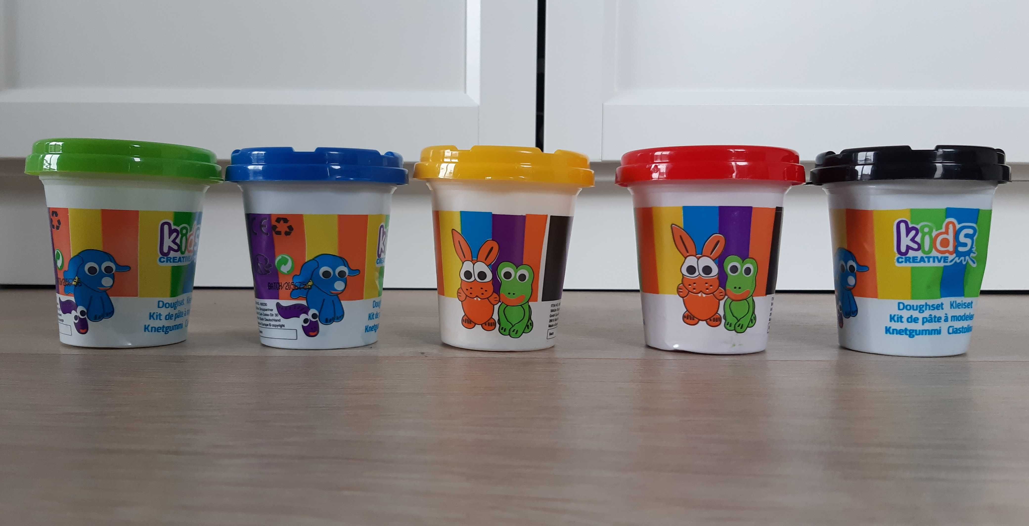 Nowa CIASTOLINA masa plastyczna Creative Kids 5 sztuk