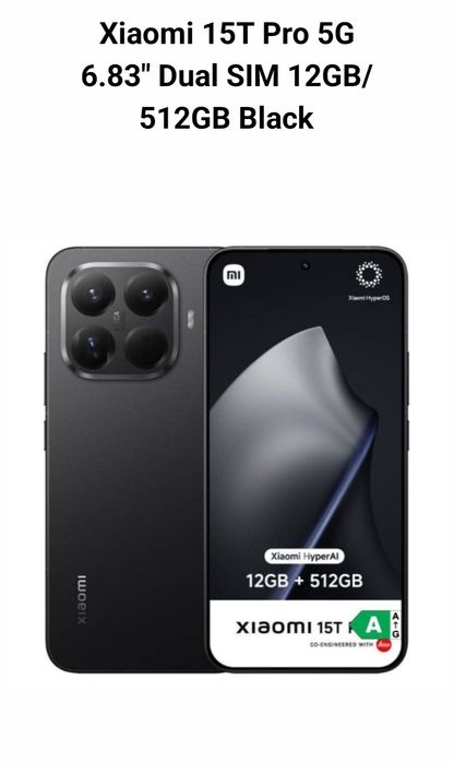 Xiaomi 15T Pro 512/12 Preto selado com fatura e garantia