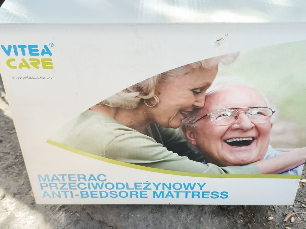 Nowy Materac Bąbelkowy Przeciwodleżynowy + Pompka Vitea Care VCM202