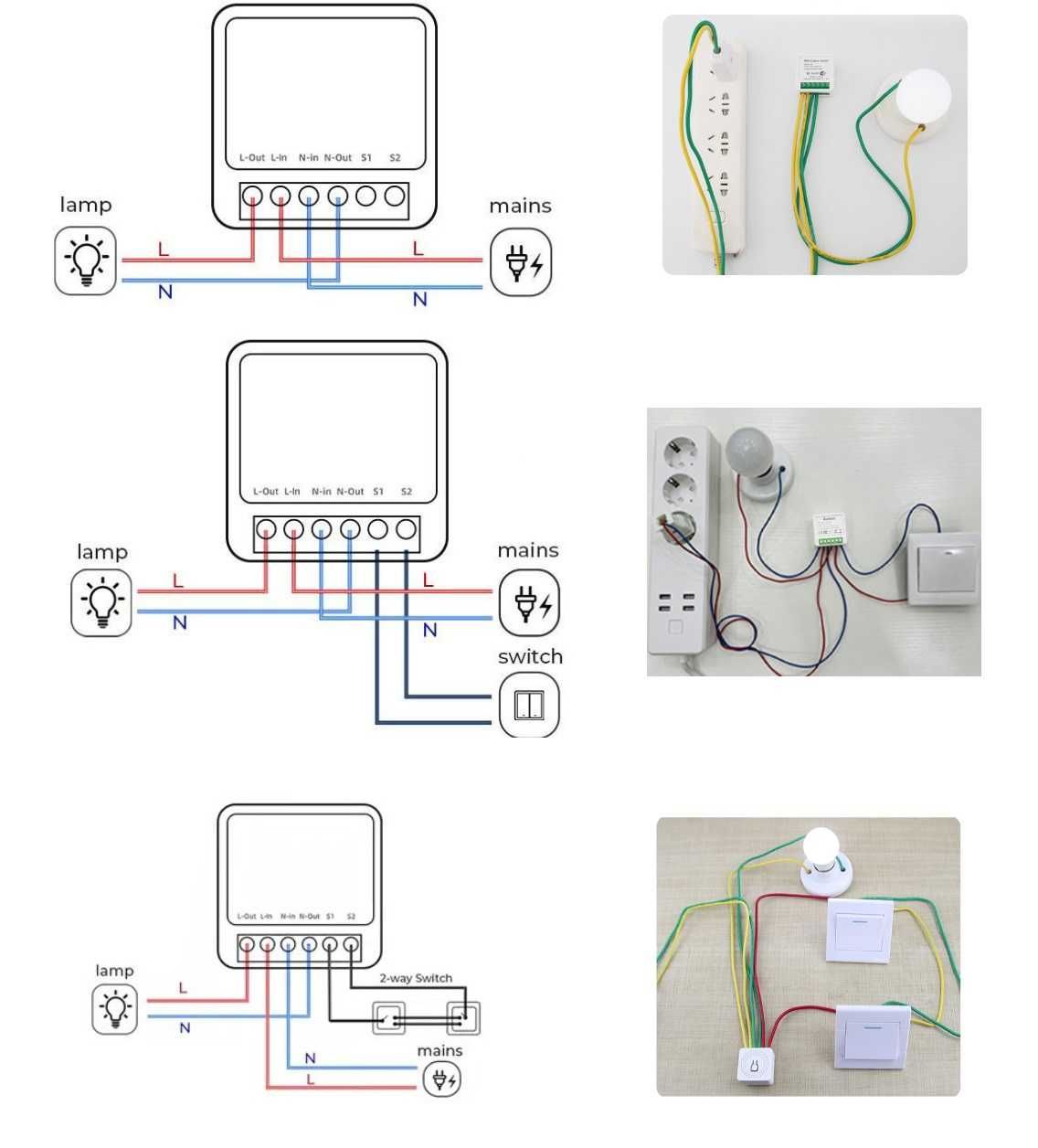 Przełącznik Tuya Smart Switch moduł WiFi 16A, programator czasowy