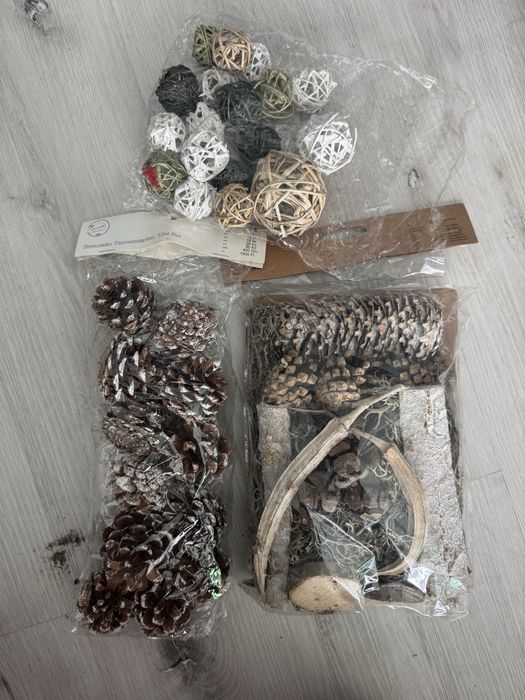 Zestaw do stroikow/ DIY / szyszki/ skarby lesne