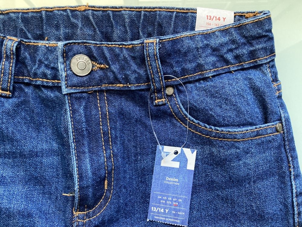 Calções Bermudas Ganga Zippy Azul 13/14 novos