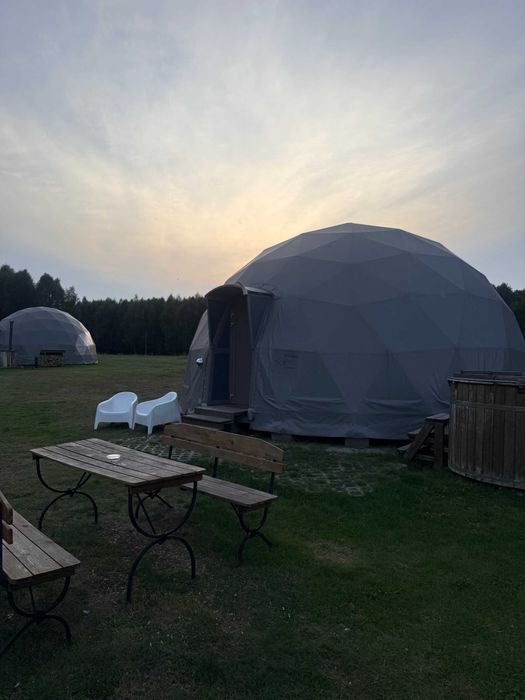Glamping marki Polidomes kopuła mieszkalna namiot sferyczny Luksusowy