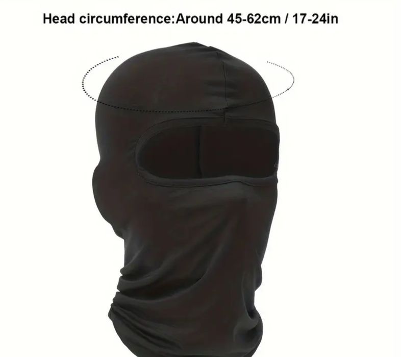 Дихаюча Балаклава, для лиж, під шолом, для велопробігу