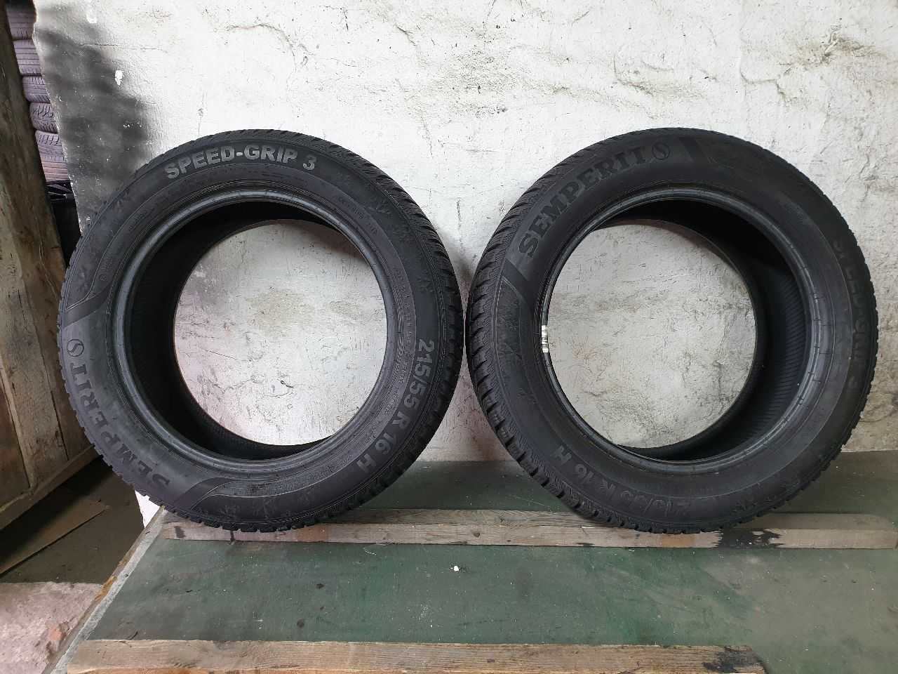 Dwie Opony zimowe 215/55R16 7,2mm Semperit Speed-Grip 3