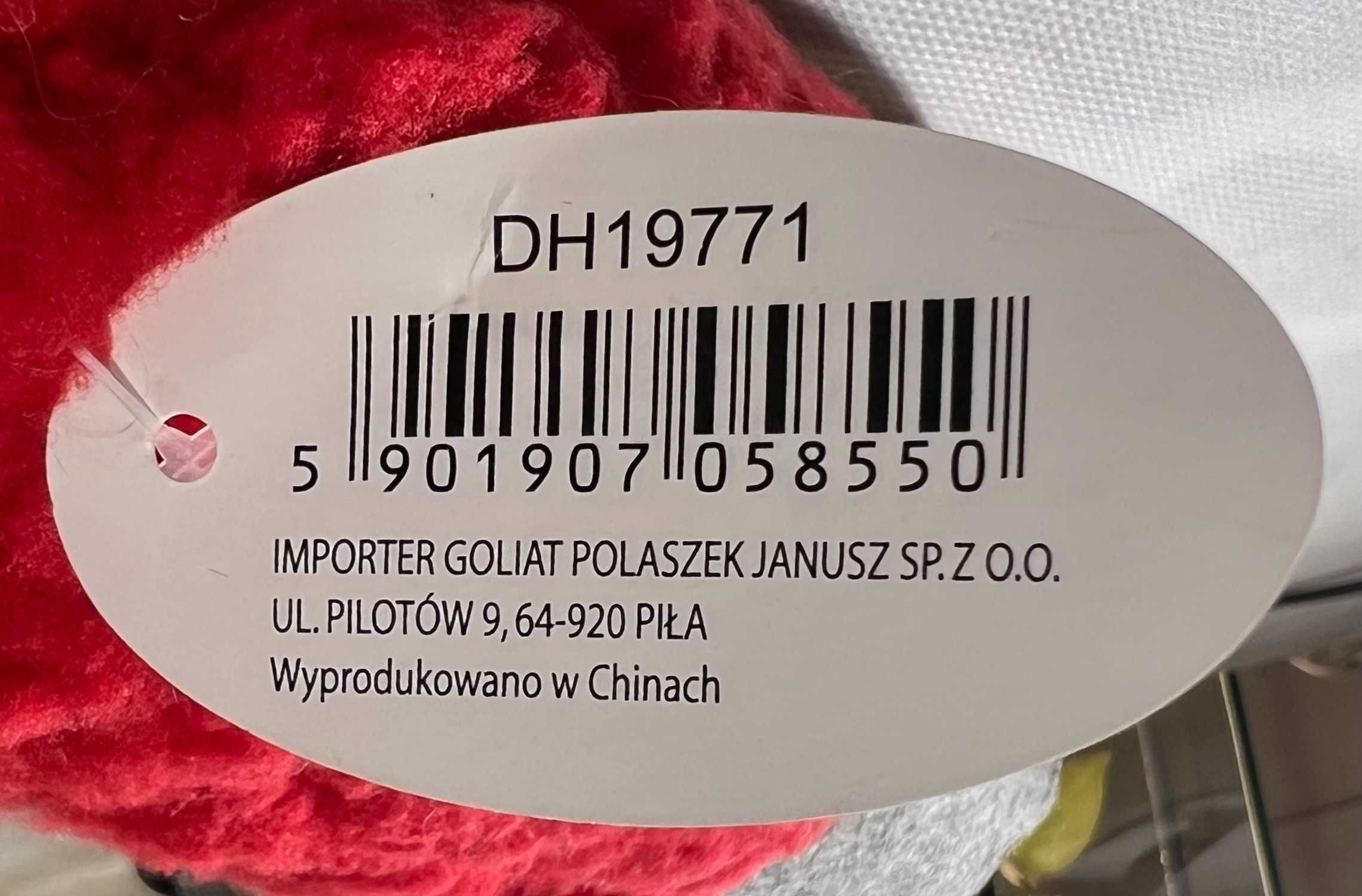 Krasnal Świąteczny 21 cm z Łopatką Goliat Polaszek Nowy z Metką
