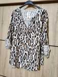 Koszula panterka kołnierzyk Boho plus size 46 48 duży rozmiar
