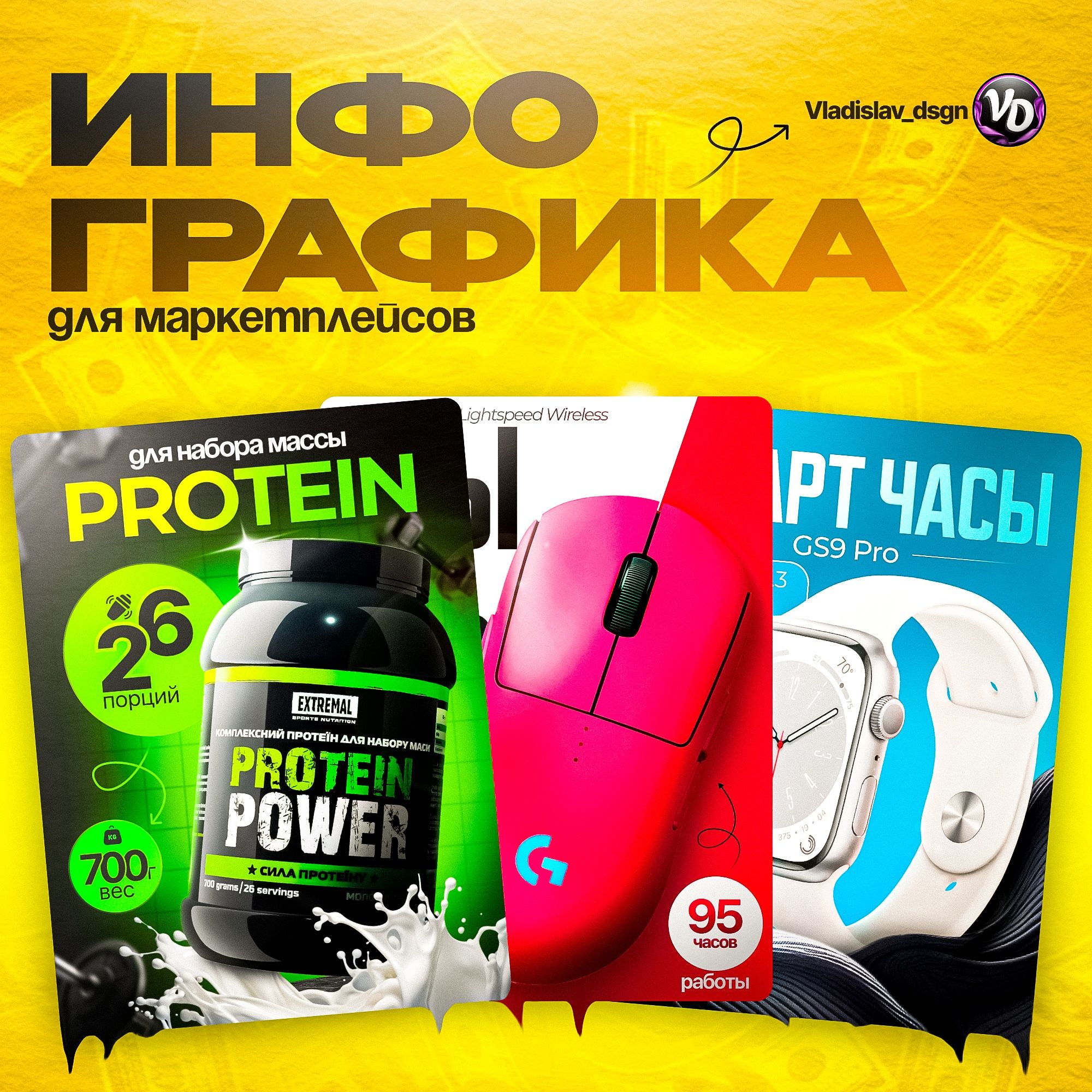 Инфографика / Крео / Статика / Графический дизайн / Карточки товара