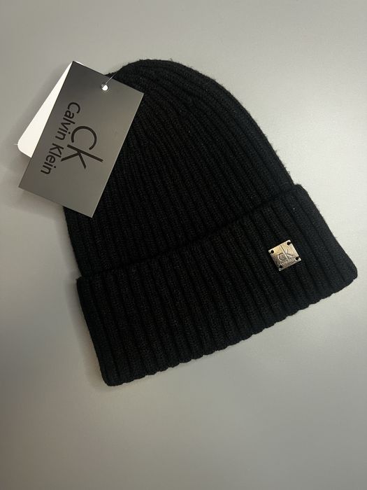 Шапка-біні Calvin Klein чорна