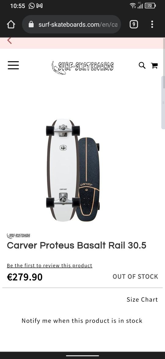 Surf skate Carver