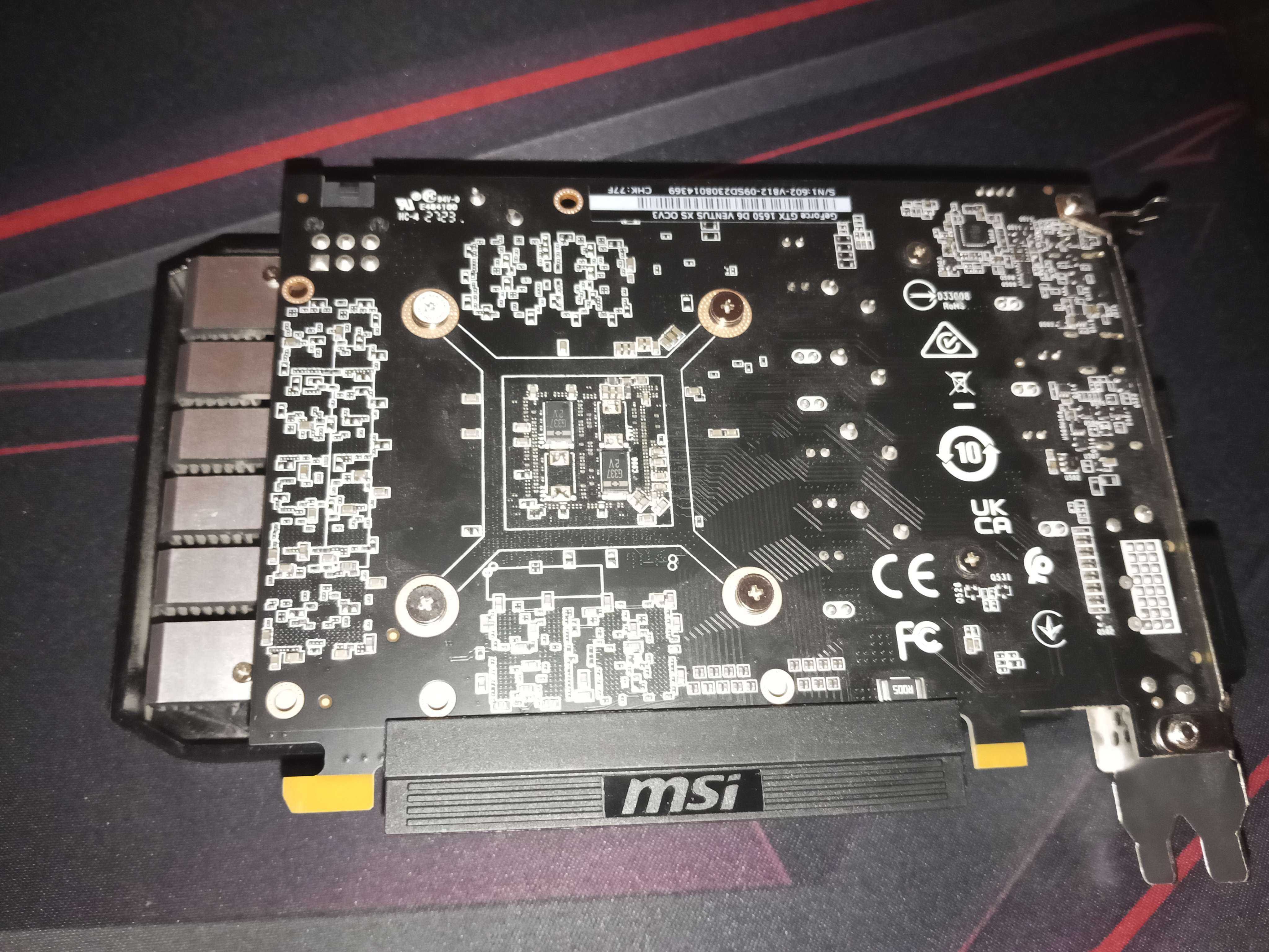 Gtx 1650 ventus xs ocv3 edition (uszkodzony)