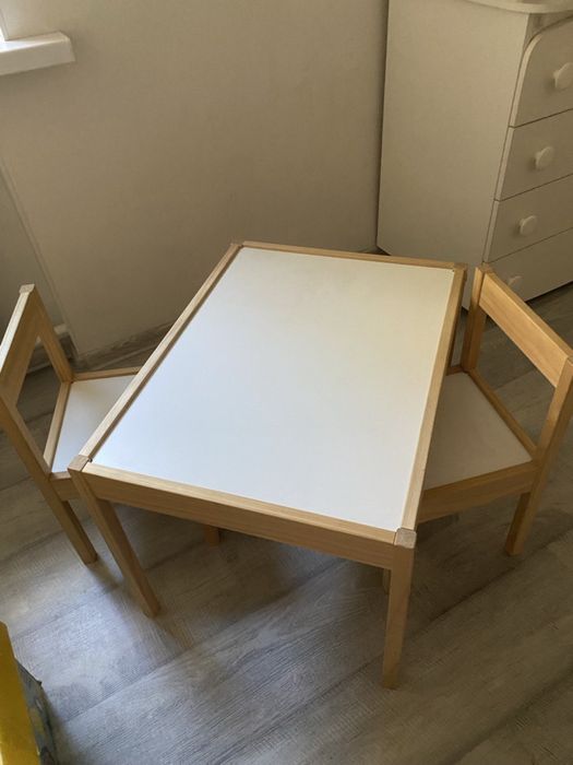 Дитячий стіл зі стільцями IKEA LÄTT