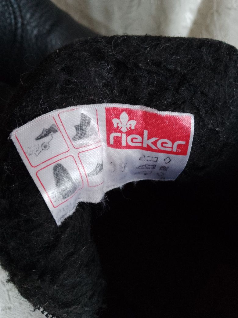 Черевики rieker/нат. шкіра з утеплювачем
