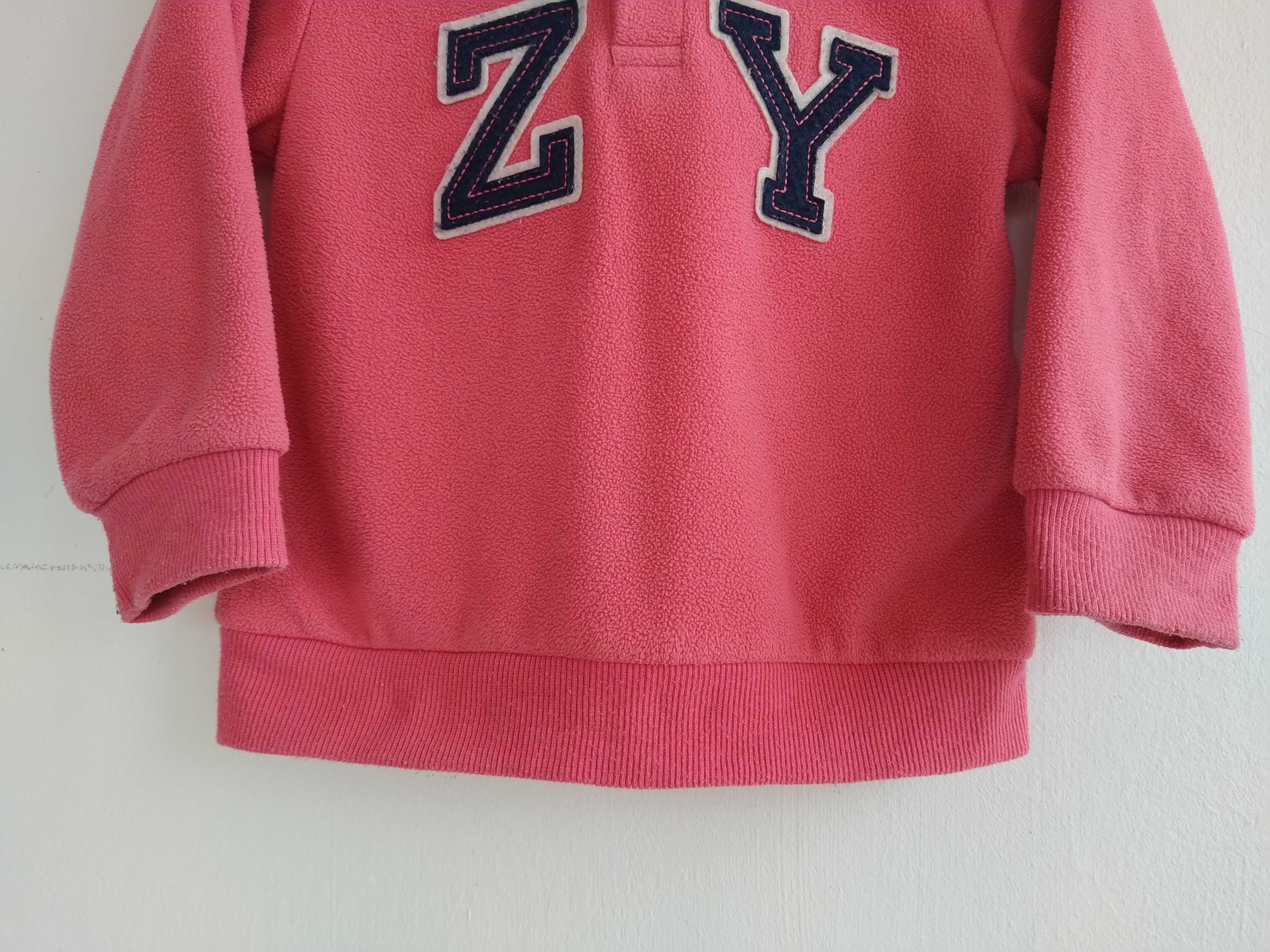 Casaco com capuz cor de rosa - Zippy - 18 - 24 meses - 88 cm