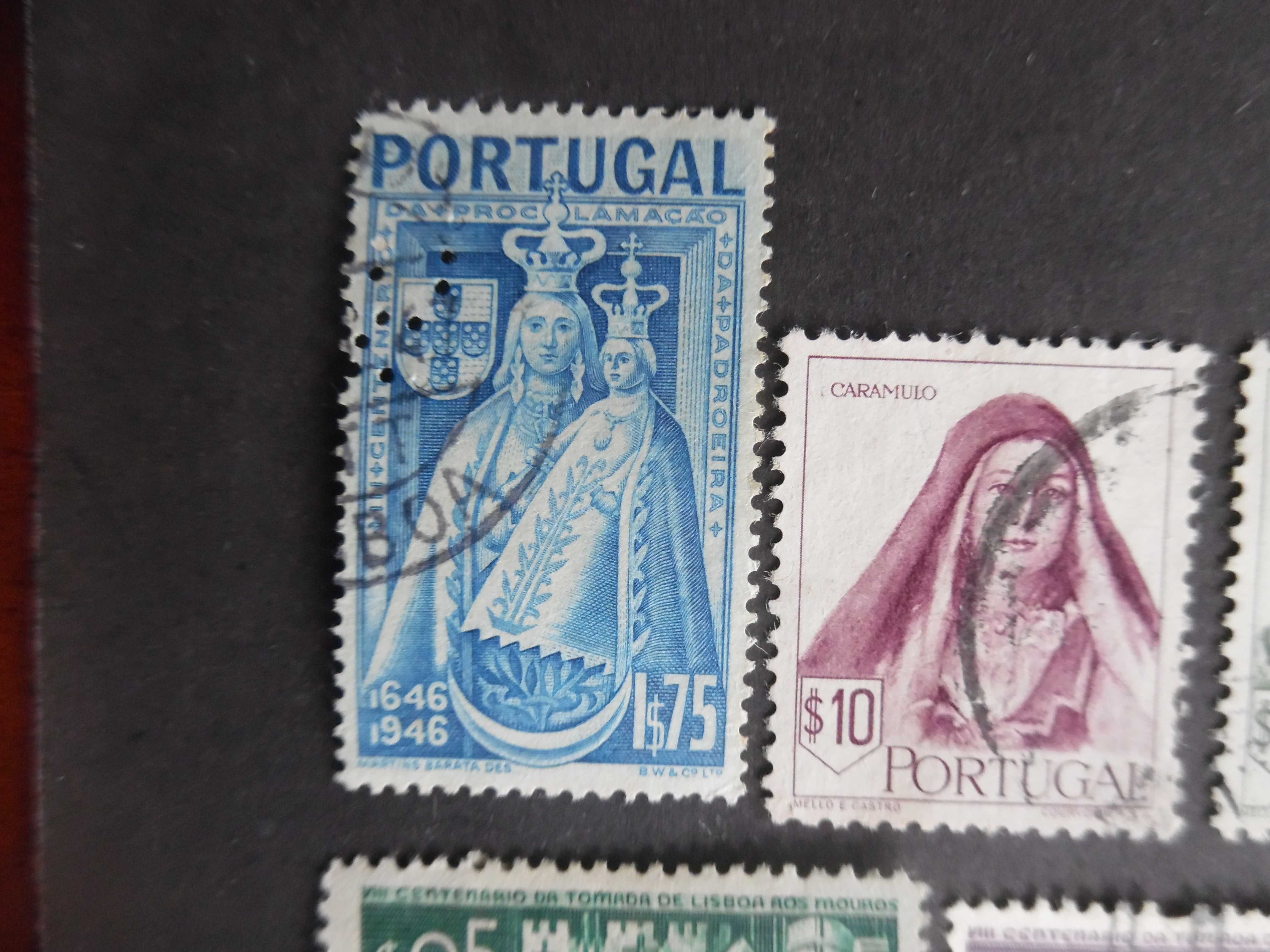 Selos Portugal 1946/47/48- Coleções incompletas. Bons valores