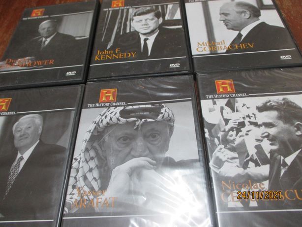 6 DVD's de 6 lideres da História Mundial