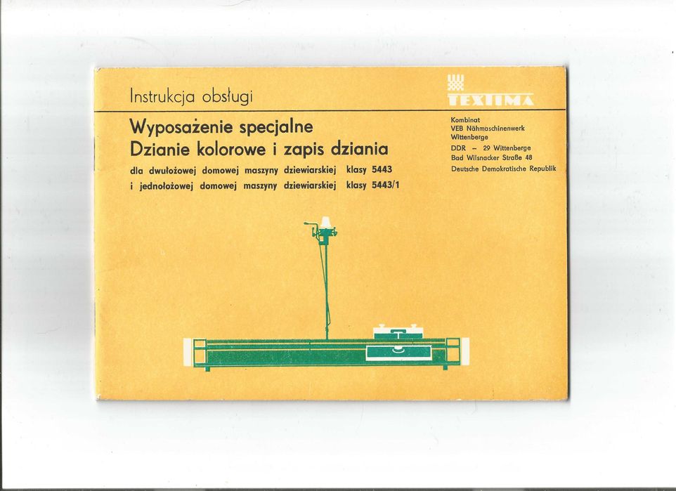 Instrukcja obsługi do maszyny domowego użytku VERITAS 360 Textima 5443