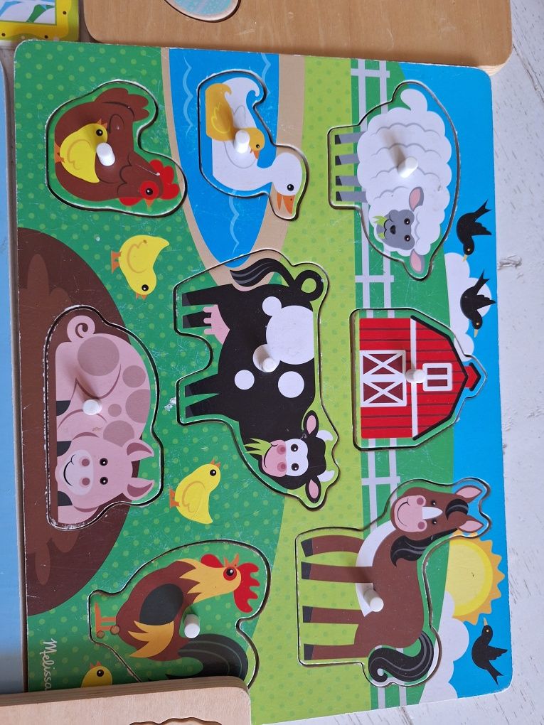 Układanka układanki drewniane puzzle magnes