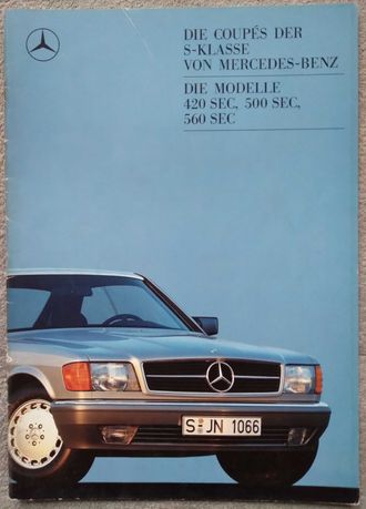 Prospekt Mercedes-Benz SEC rok 1988 C126