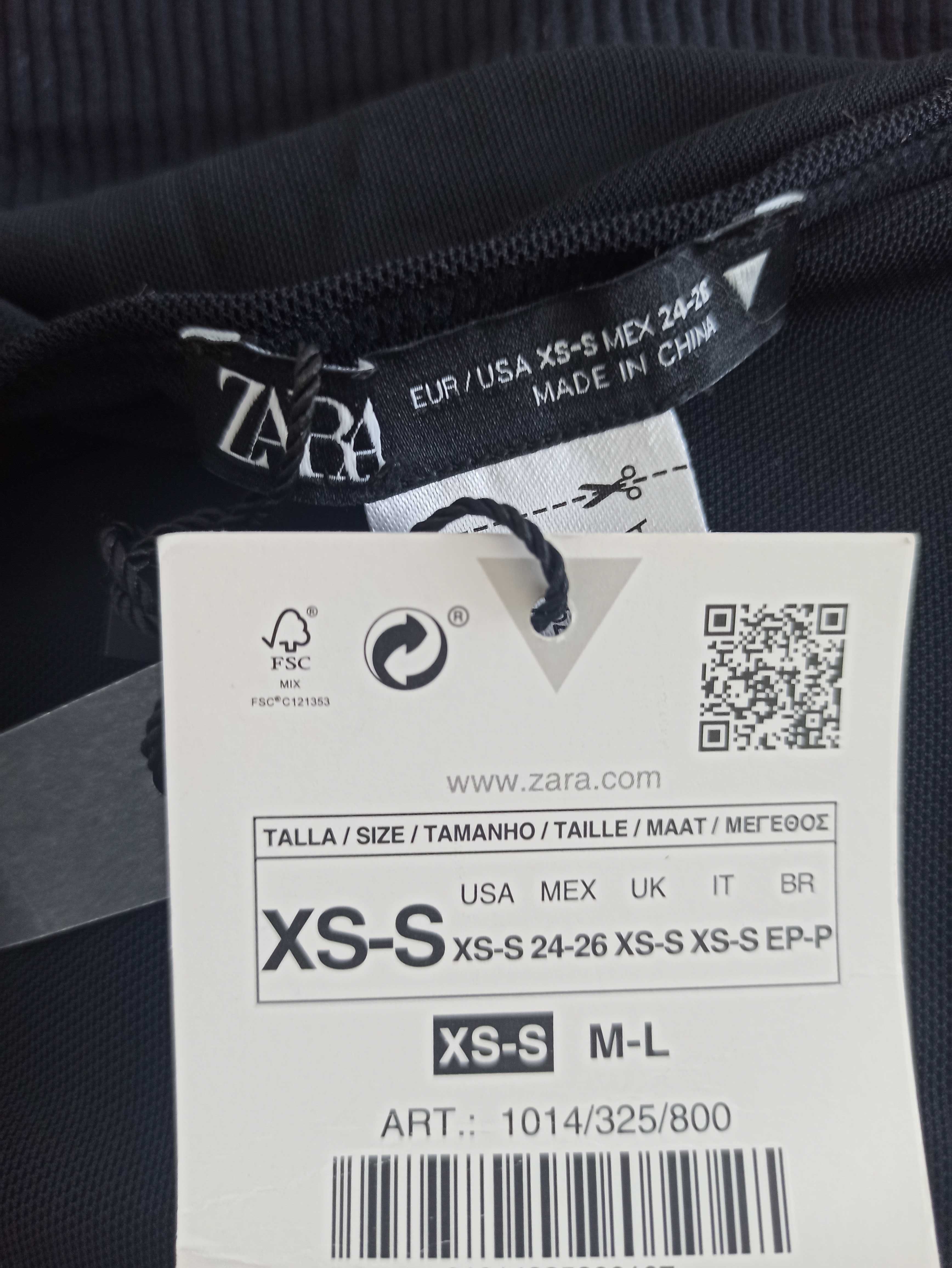 Nowa z metką bluzka z długim rękawem Zara r. XS/S
