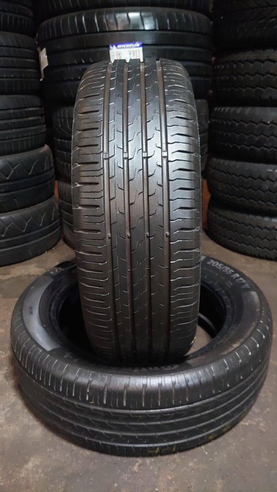 Пара летних шин Continental Eco contact 6 205/55 r17 205 55 17