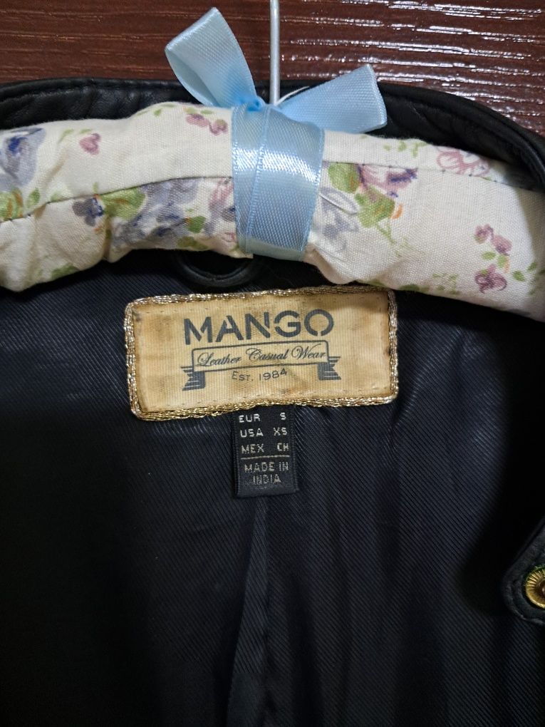 Куртка косуха кожа Mango