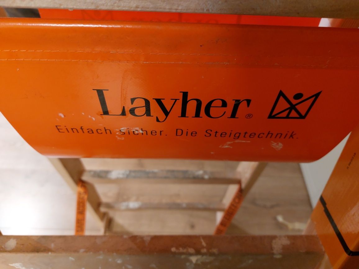 Drabina malarska firmy Layher 2x4 stopnie