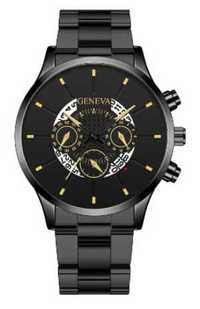 Стильний чоловічий наручний годинник із ремінцем з нержавіючої сталі