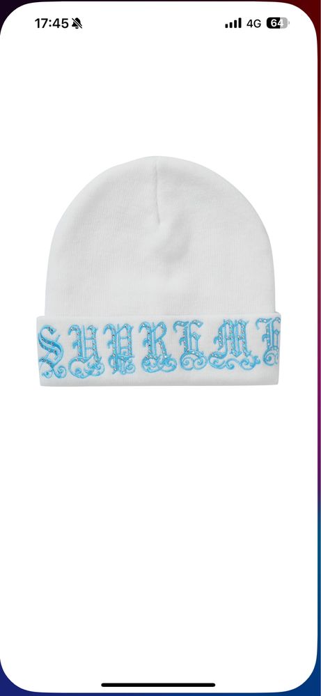 Gorro Supreme Old English Rhinestone