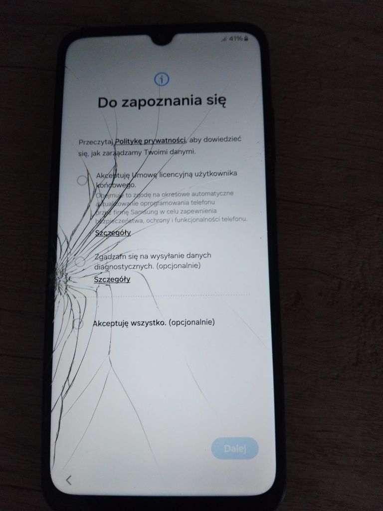 Samsung Galaxy a05s uszkodzony