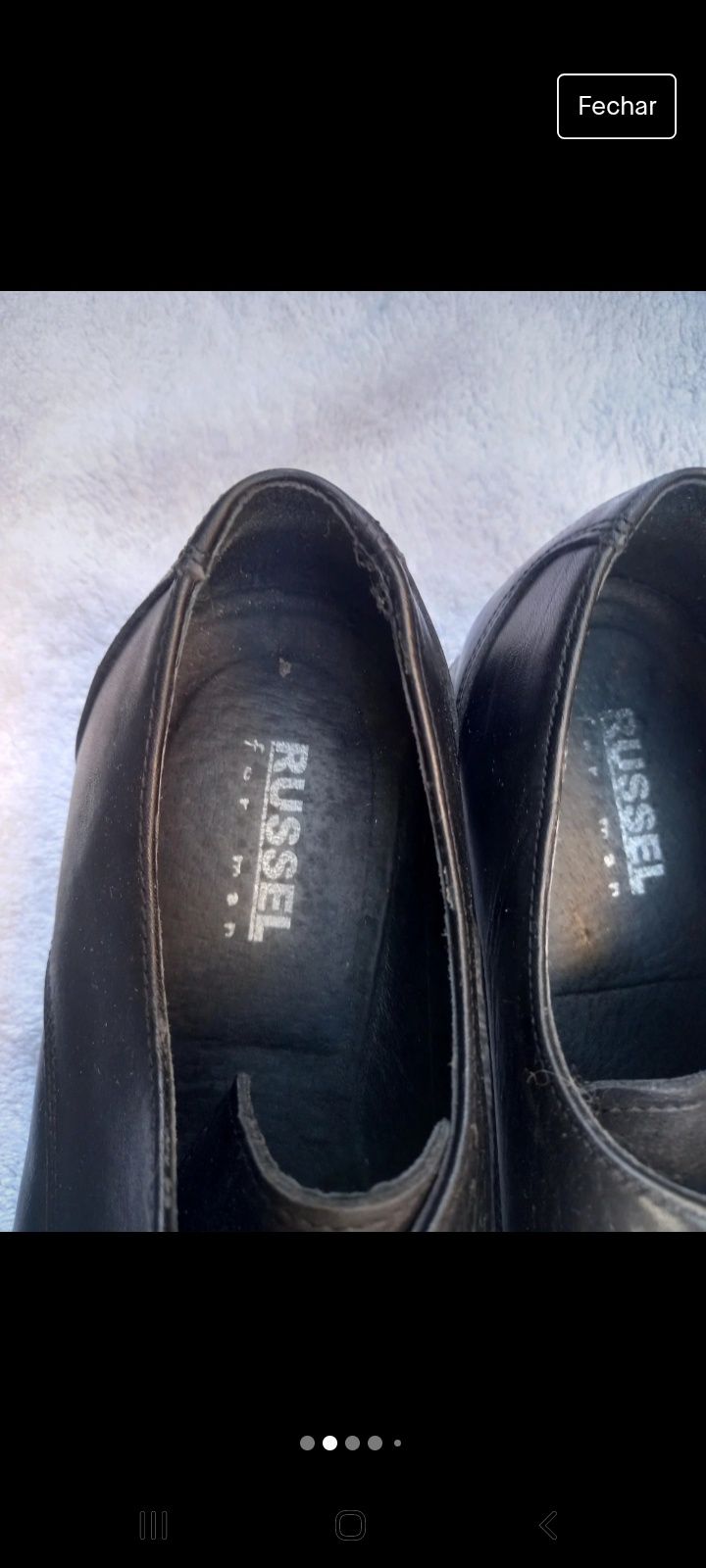 Sapatos em pelle marca Russel