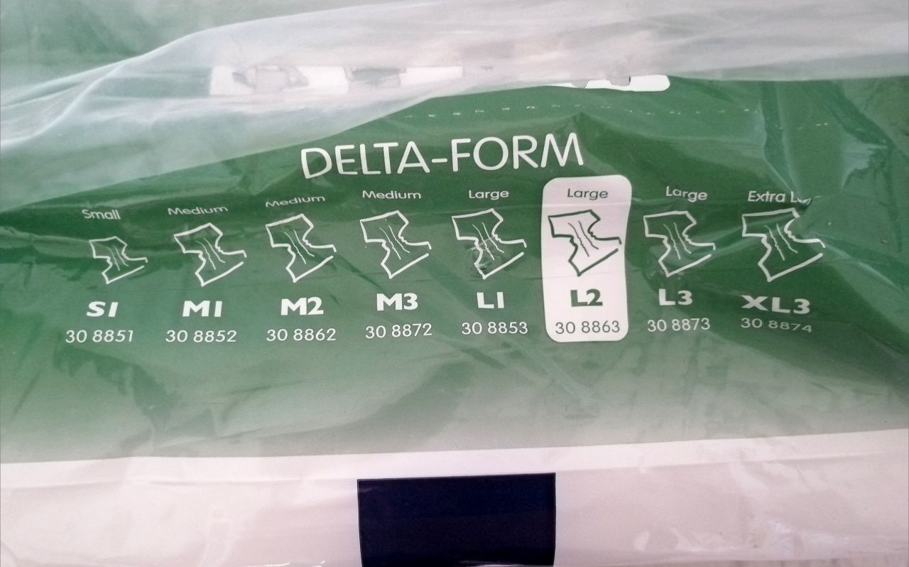 DELTA-FORM Large L2 Pieluchomajtki dla dorosłych, 20 sztuk