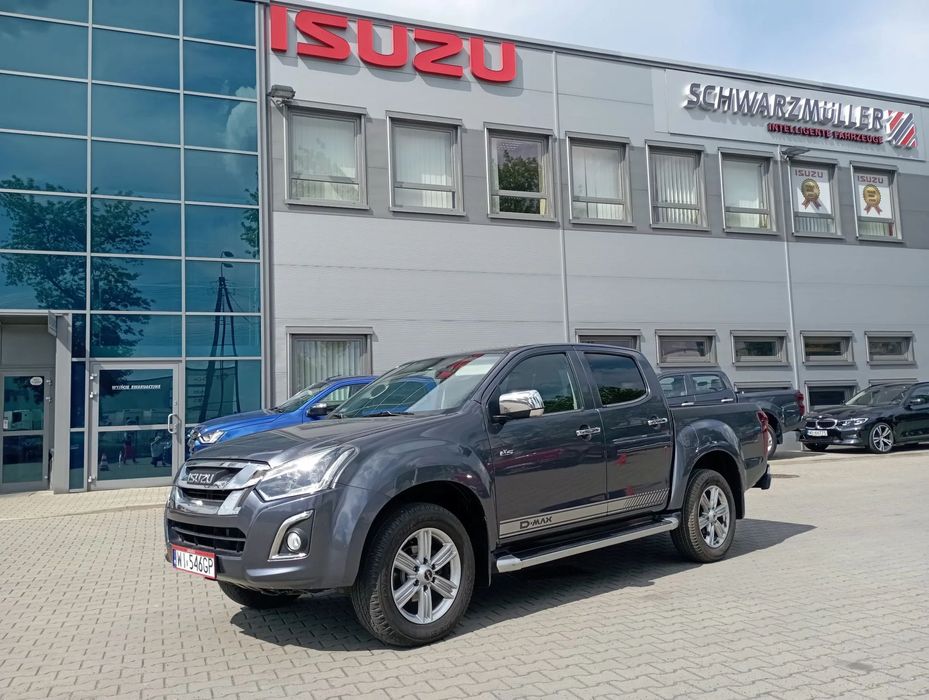 Isuzu D-Max Salon PL,I-a rej. IV.18r,Najwyższa opcja LSX,FV23%,Hak 3,5t,Klimatroni