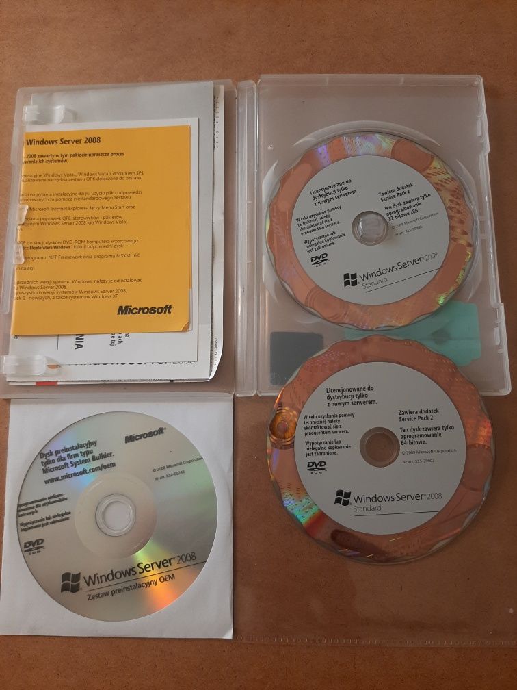 Windows serwer 2008 Standart 32-64 bit