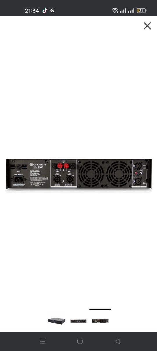 Підсилювач потужності Crown XLi 2500