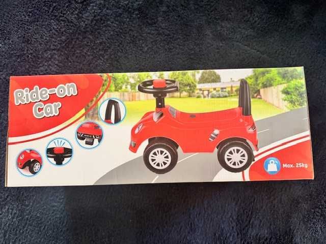 Jeździk, samochód, auto pchacz z klaksonem i skrętnymi kołami Nowy