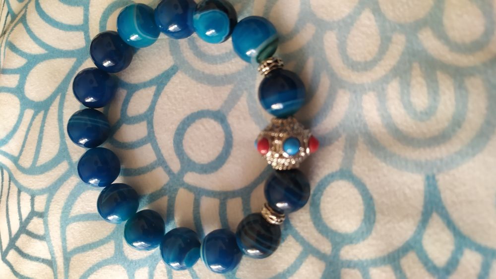 Pulseiras com pedras naturais,Agata,Olho de tigre,ametista